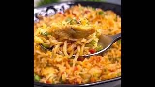 Chicken Schezwan Fried Rice Recipe  Schezwan Fried Rice  Quick Schezwan Fried Rice  shorts [upl. by Latimore]