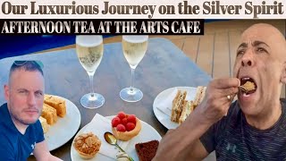 Silversea Silver Spirit Afternoon Tea at the Arts Cafe in 4K [upl. by Rozanna259]