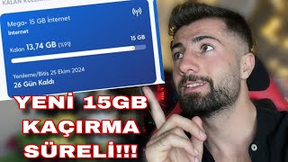 turkcell bedava 15GB internet 2024 kaçırma turkcell güncel kampanyaları YENİ [upl. by Ehtyde330]