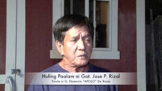 HULING PAALAM ni Jose P Rizal [upl. by Isyad]