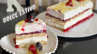 RICETTA DOLCE ESTIVO SEMIFREDDO FACILE E VELOCE senza cottura [upl. by Leonanie]