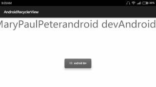 Simple RecyclerView example [upl. by Forland]