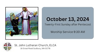 Oct 13 2024 – St John Sudbury Lutheran Church [upl. by Ken406]