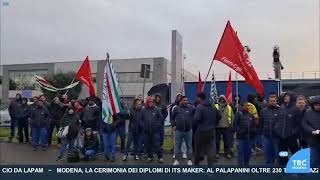 Sciopero alla CPC Group di Camposanto per il contratto aziendale [upl. by Amund]