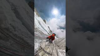 Climbing challenge on Ama Dablam in the Everest Region nepal everest shortvideo [upl. by Anauqahs]