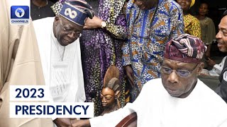 2023 Tinubu APC Chieftains Visit Fmr President Obasanjo In Ogun State [upl. by Sclater]