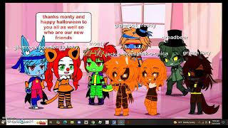 gacha club my fnaf au meets the halloween nightmares halloween special [upl. by Barrada]