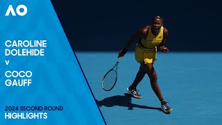 Caroline Dolehide v Coco Gauff Highlights  Australian Open 2024 Second Round [upl. by Norbie]