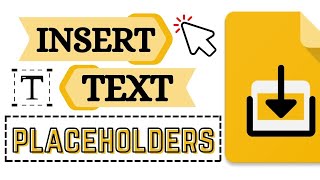 How to Insert Text Placeholders in Google Slides Create your Layout [upl. by Anohsal]