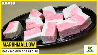 MarshMallow Recipe  How to make MarshMallow at home in tamil  Easy MarshMallow recipe  KK39 [upl. by Iaka]