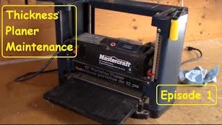 Thickness Planer Maintenance  Part 1 [upl. by Airamak589]