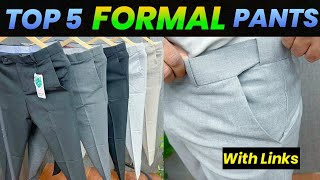 Best 5 Formal Pant  Best Formal Shirt Pant Combination  Formal Clothing Tips  Men Fashion [upl. by Prima]