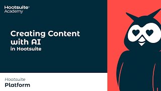 Creating Content with AI in Hootsuite [upl. by Kreiner]