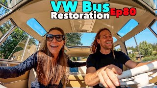 VW Bus Restoration  Episode 80  FIRST DRIVE  MicBergsma [upl. by Ennagem]