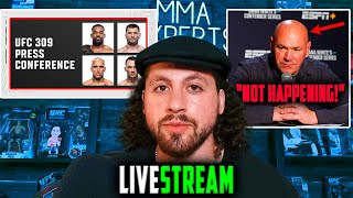 UFC 309 PRESS CONFERENCE DANA DENIES JONES VS PEREIRA JONES VS MIOCIC PREDICTION  LIVESTREAM QNA [upl. by Ewens]