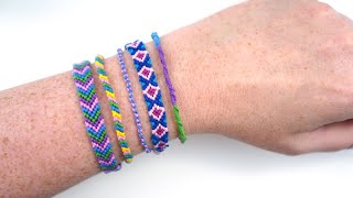 How to Make Friendship Bracelets  5 Ways for Beginners [upl. by Bruis201]