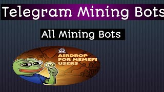 Telegram Mining Bots  MINING Bot [upl. by Emelen716]