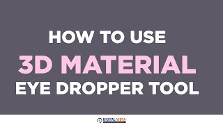 Photoshop 3d material eyedropper tool  Tutorial [upl. by Alba]