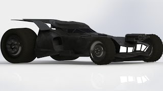 Batmobile  STL Model for 3D printing [upl. by Aramat]