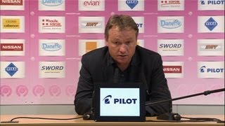 Conférence de presse Evian TG FC  SC Bastia 30  201213 [upl. by Egide707]