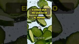 4 FORMAS EN QUE EL PEPINO MEJORA TU BIENESTAR alimentaciónconsciente alimentossaludables salud [upl. by Fregger]