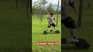 Off road electric skateboard Ecomobl hybrid Telum X5 mountainboardoffroadboard esk8 [upl. by Aklam]