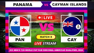 Panama vs Cayman Islands T20 Live Cricket  English Commentary [upl. by Britton]