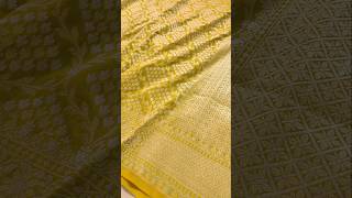 Greenish Yellow Banarasi Silk Saree WA918188004922 Bunkala wedding traditionalwear womenwear [upl. by Weisburgh]