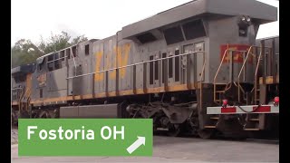 Fostoria Ohio Railfanning  CSX 1850 Heritage Unit [upl. by Acined]