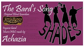 The ingame band The Shades plays The Bards song of Blind Guardian Lotro lotr [upl. by Oribella537]