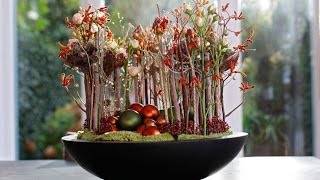 Floral Christmas Decoration Full how to make tutorial [upl. by Hillary]