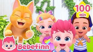 Meow 🐈 Explore Bebefinn House with the Cat Boo  Kids Songs and Nursery Rhymes Compilation [upl. by Stillmann]