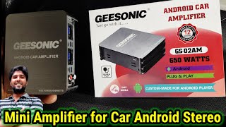 geesonic gs02am mini car amplifier  Android car amplifier  SJ  geesonic caramplifier [upl. by Staw]