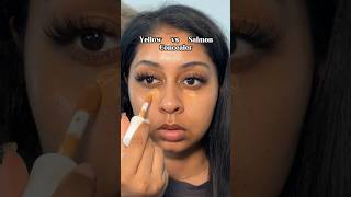 YELLOW VS SALMON CONCEALER makeup [upl. by Neicul649]