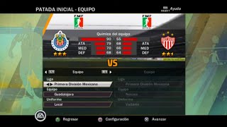 FIFA 11 PS2 Gameplay  Guadalajara vs Necaxa [upl. by Tirb]