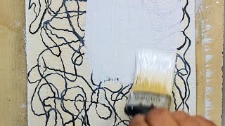 How to Apply Gesso on Used Canvas  Praveen Art Academy [upl. by Redmond173]