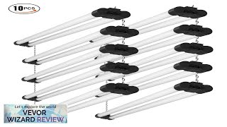 VEVOR 10 Pack LED Shop Light 4 FT 40W Linkable Shop Light Review [upl. by Aleac]