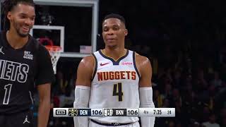 Russell Westbrook trash talks Nets then instantly misses a wide open dunk [upl. by Imoian]