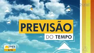 Vinheta  Previsão do Tempo do Bom Dia PB  TV Cabo Branco  TV Paraíba 2019 [upl. by Enelrihs]