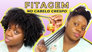 FINALIZAÇÃO COM FITAGEM NO CABELO CRESPO TIPO 4 PASSO A PASSO [upl. by Eamanna268]