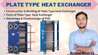 Plate type heat exchanger in Hindi  Working of Plate Heat Exchanger  PHE rasayanclasses [upl. by Lahsram]