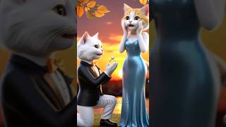 Sad cat wedding 😿 ai kitten aicat cat cutecat kittenai catvideos catlover shorts [upl. by Ahseinad]