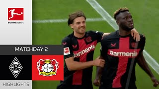 Impressive Leverkusen  Borussia Mgladbach  Bayer 04 Leverkusen 03  MD 2 – Bundesliga 2324 [upl. by Suoilenroc]