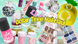 Dollar Tree Nail Haul Is it worth it Affordable nail supplies for 1 Beginner supply haul DIY [upl. by Strawn]