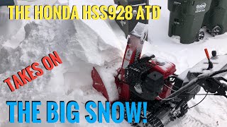 The Honda HSS928 Takes On The Biggest Snowstorm So Far This Winter Can It Handle A 5 Foot Drift [upl. by Emmie]