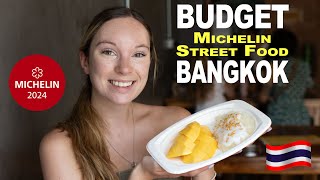 Bangkoks budget food 🇹🇭 Michelin Food Vlog Thailand 2024 [upl. by Aneryc]