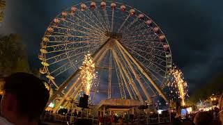 Abschluss Feuershow vor Juwel Riesenrad Landauer Maimarkt 2024 [upl. by Selda]