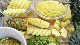 How to Cut a Pineapple 4 Ways  Episode 158 [upl. by Aissyla378]