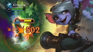 WILD RIFT TRISTANA GAMEPLAY IN SEASON 5 BUILD amp RUNES [upl. by Yllak21]