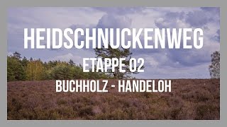 Heidschnuckenweg  Etappe 02  Buchholz id Nordheide  Handeloh  Lüneburger Heide  GPSTrack [upl. by Moreland]